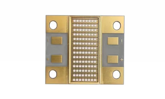 Puce COB LED haute puissance 28 W/Cm2, jeu de puces 480 W, lumière 365 nm, lampe 375 nm, ampoule 385 nm, carte 395 nm, PCB 405 nm, matrice UVA, module LED UV pour imprimante, durcissement avec lentille focalisée